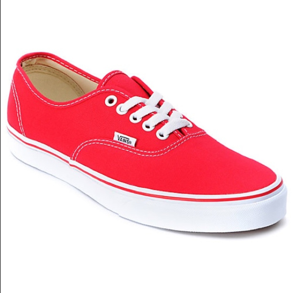Authentic Vans Red skate unisex sneakers